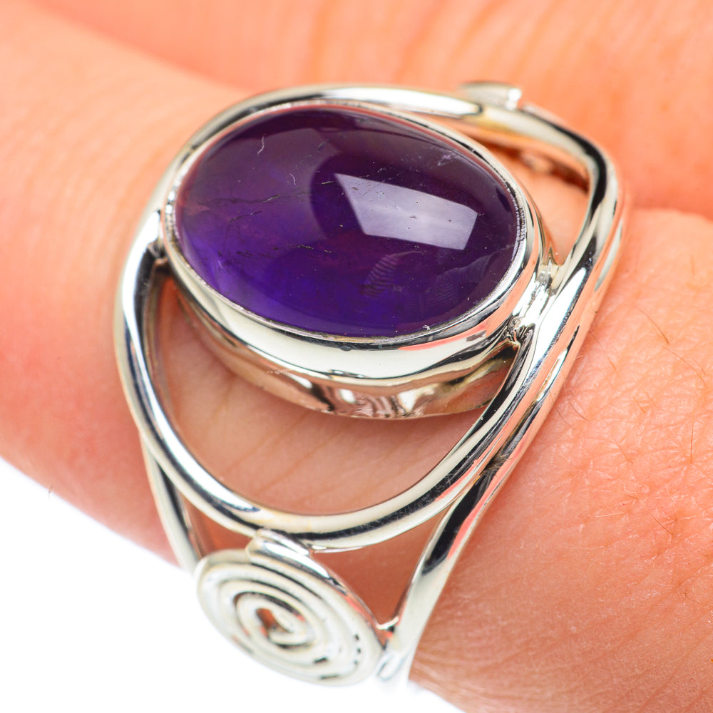 Amethyst Rings handcrafted by Anasilvercos - RING62188