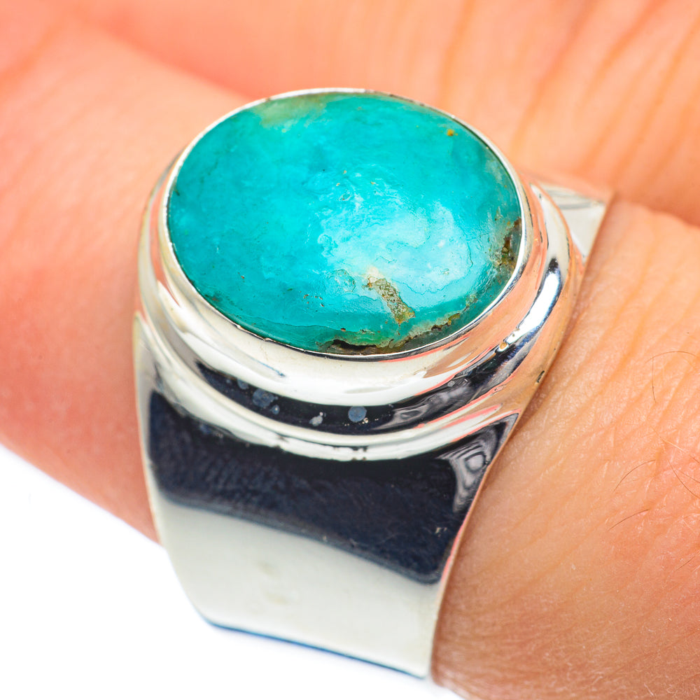 Peruvian Amazonite Rings handcrafted by Anasilvercos - RING62193