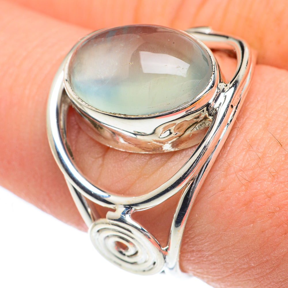 Aqua Chalcedony Rings handcrafted by Anasilvercos - RING62196