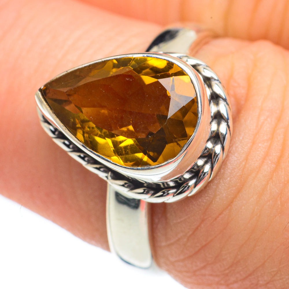 Citrine Rings handcrafted by Anasilvercos - RING62223