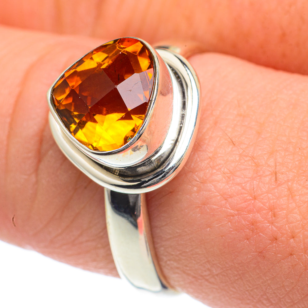 Mandarin Citrine Rings handcrafted by Anasilvercos - RING62240