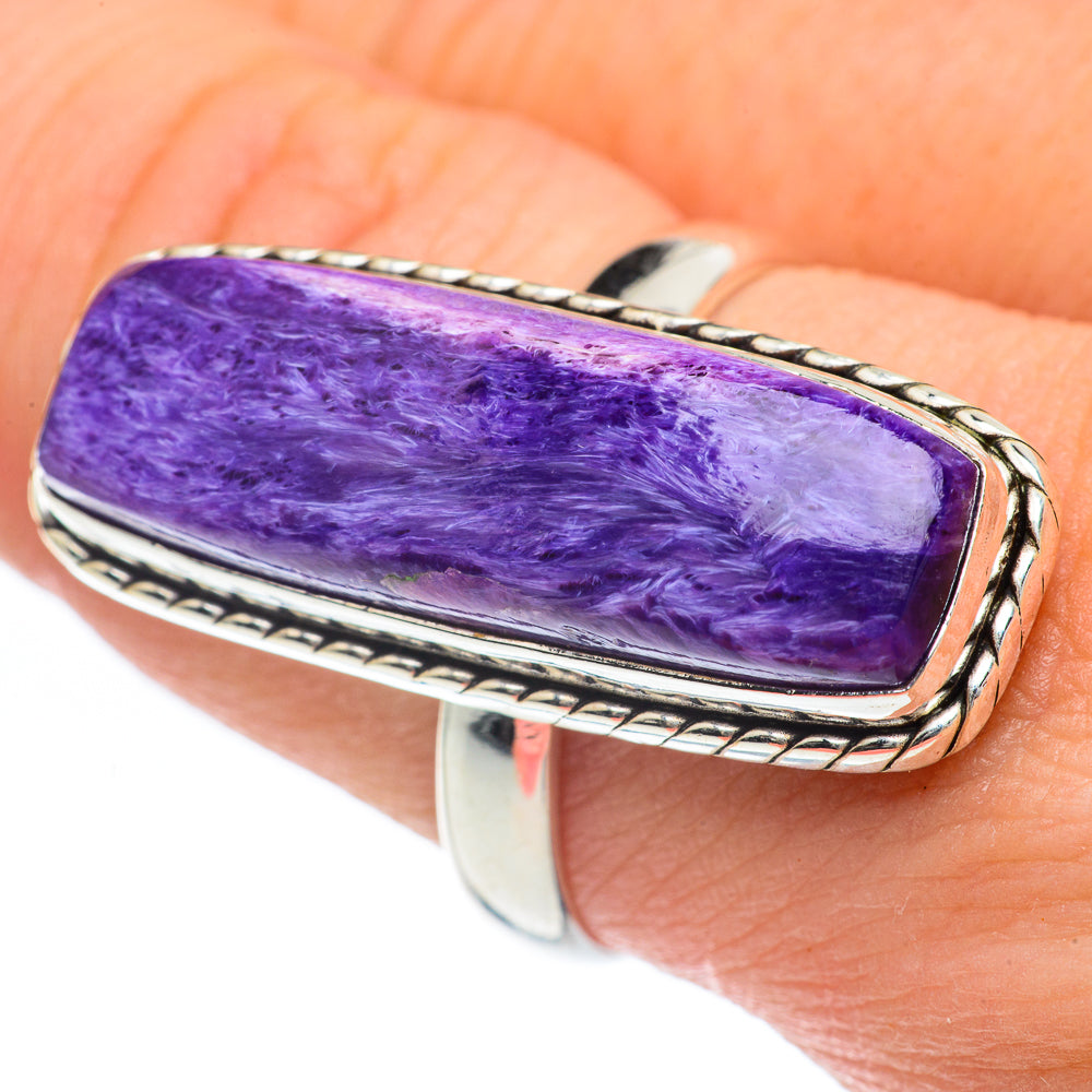 Charoite Rings handcrafted by Anasilvercos - RING62250