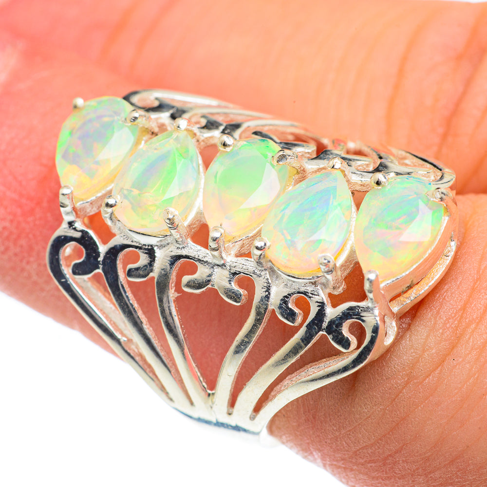 Ethiopian Opal Rings handcrafted by Anasilvercos - RING62261