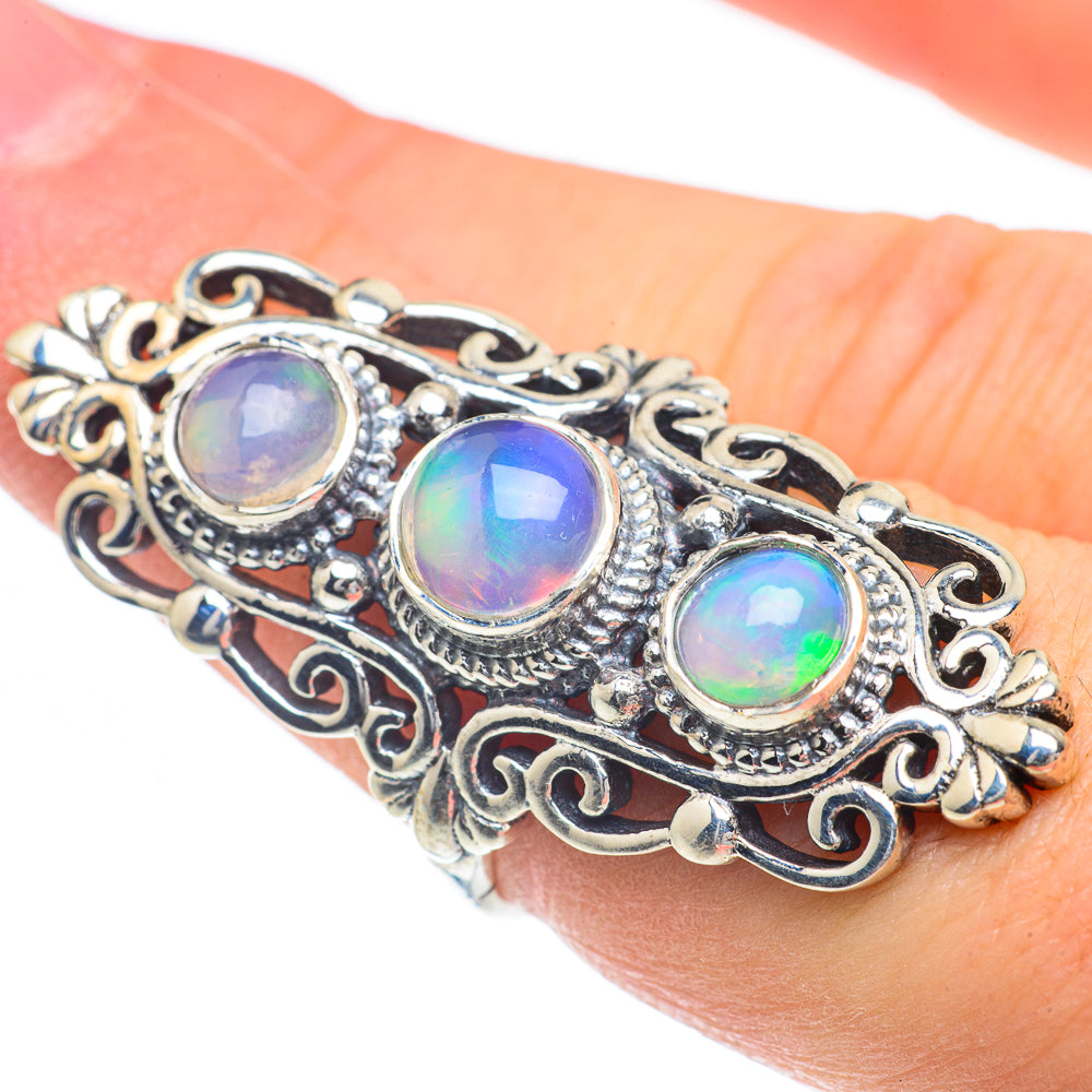 Ethiopian Opal Rings handcrafted by Anasilvercos - RING62262