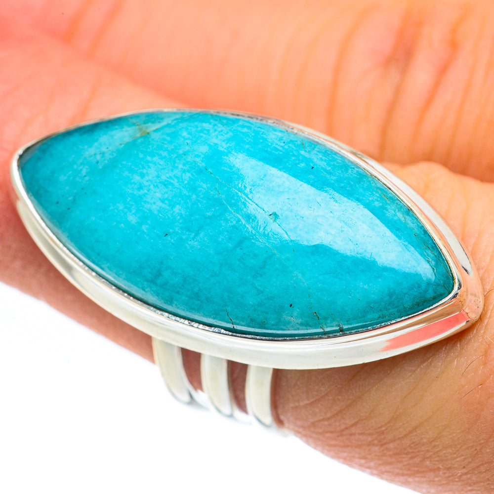 Peruvian Amazonite Rings handcrafted by Anasilvercos - RING62266