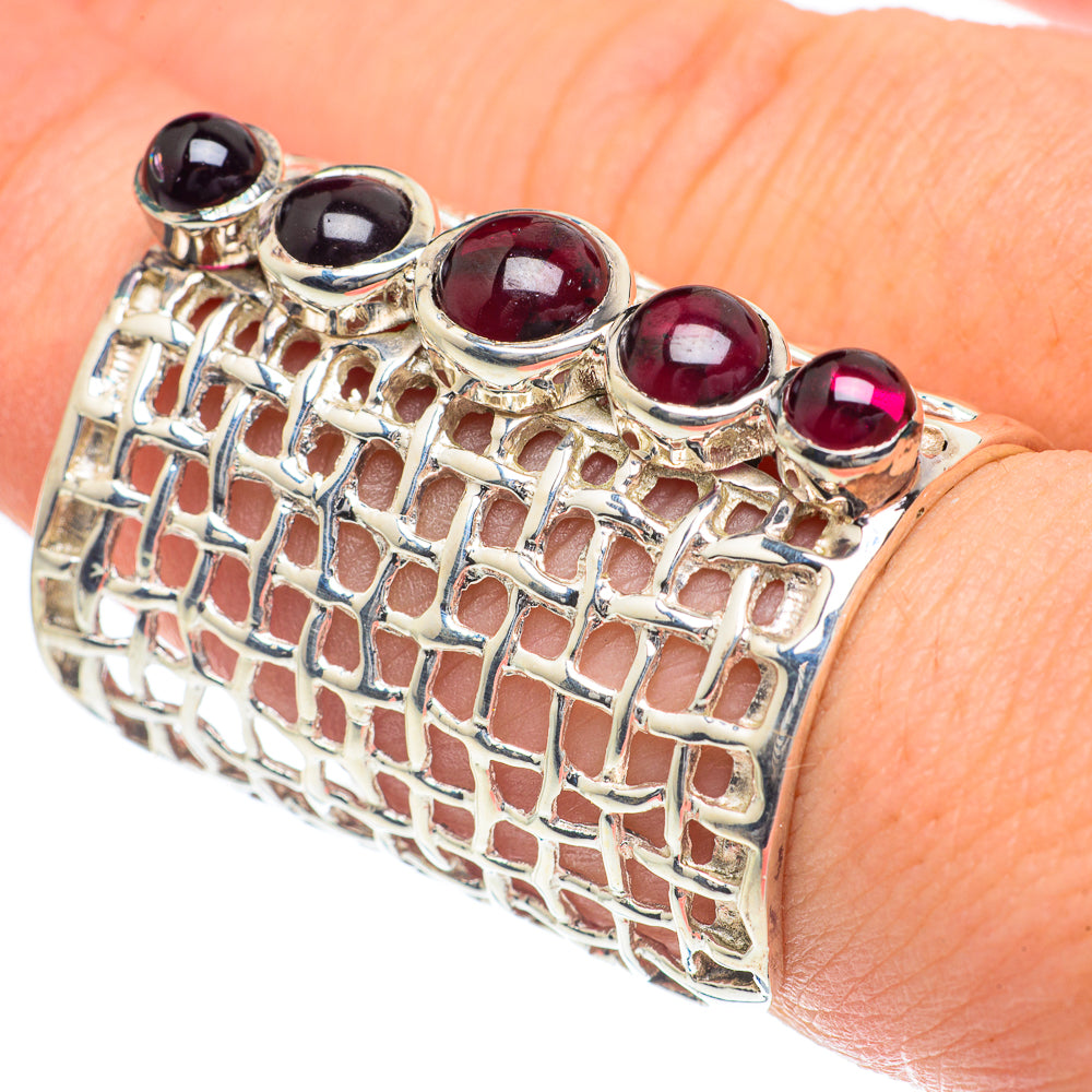 Garnet Rings handcrafted by Anasilvercos - RING62278