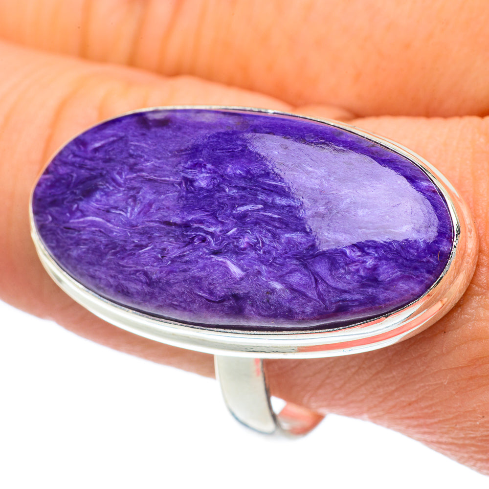 Charoite Rings handcrafted by Anasilvercos - RING62302