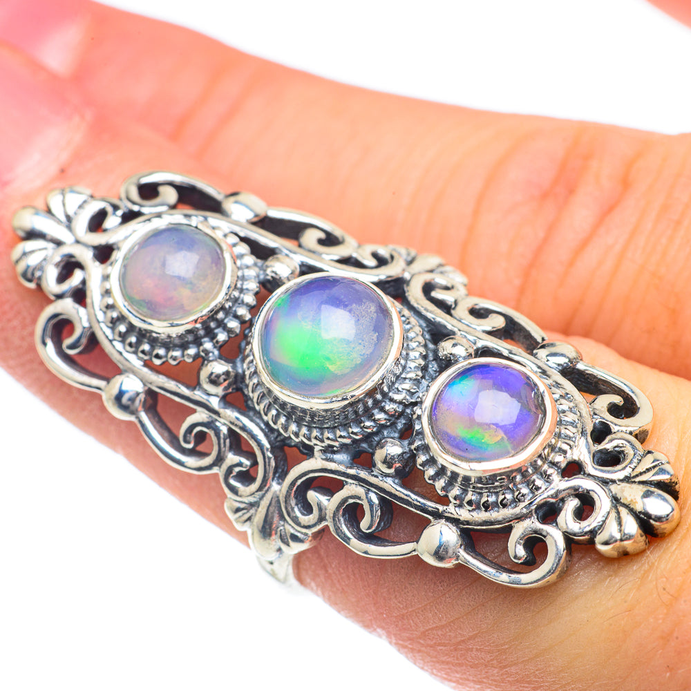 Ethiopian Opal Rings handcrafted by Anasilvercos - RING62308