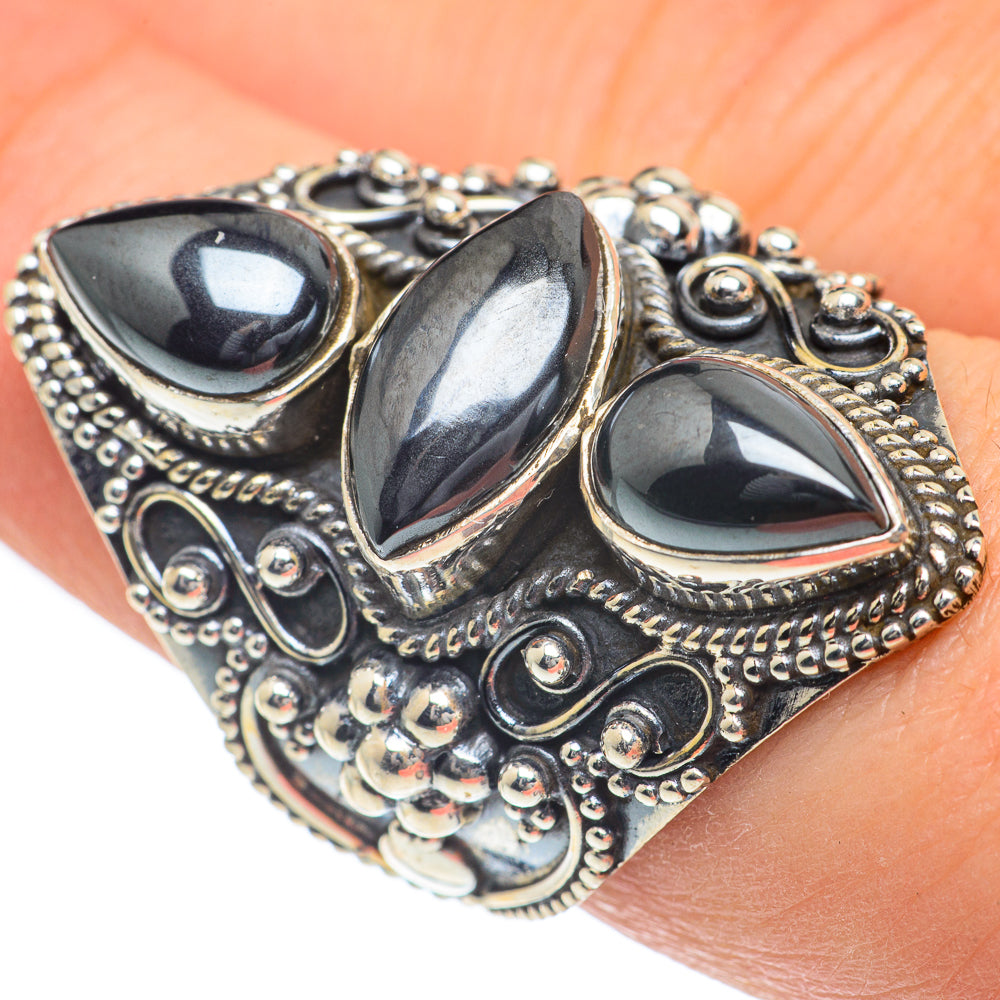 Hematite Rings handcrafted by Anasilvercos - RING62310