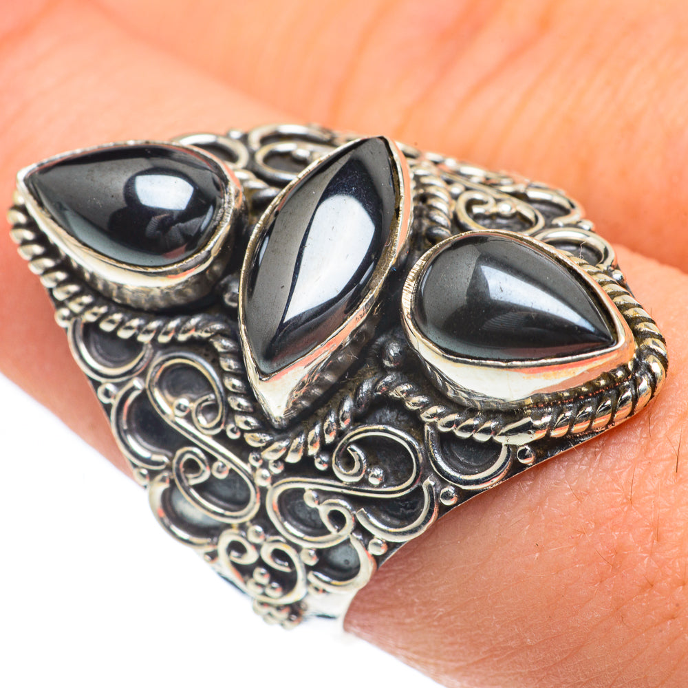 Hematite Rings handcrafted by Anasilvercos - RING62311