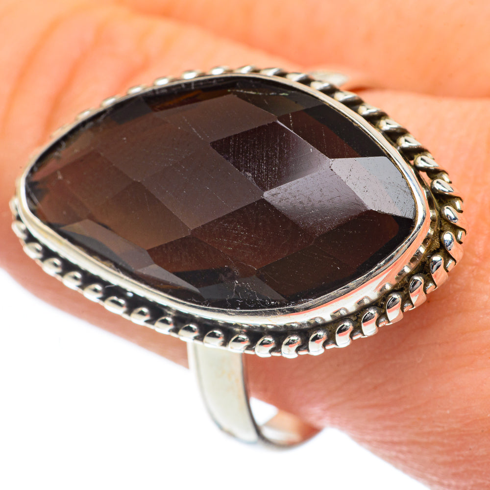 Smoky Quartz Rings handcrafted by Anasilvercos - RING62319