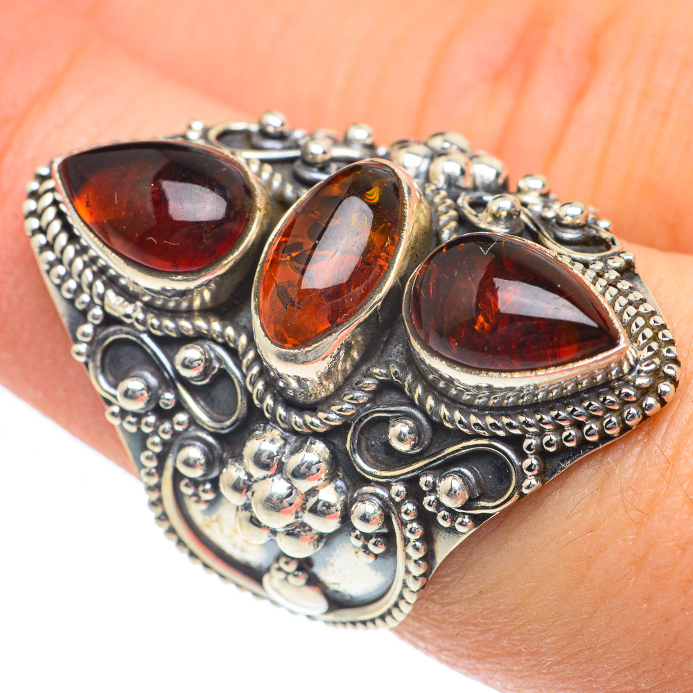Baltic Amber Rings handcrafted by Anasilvercos - RING62322