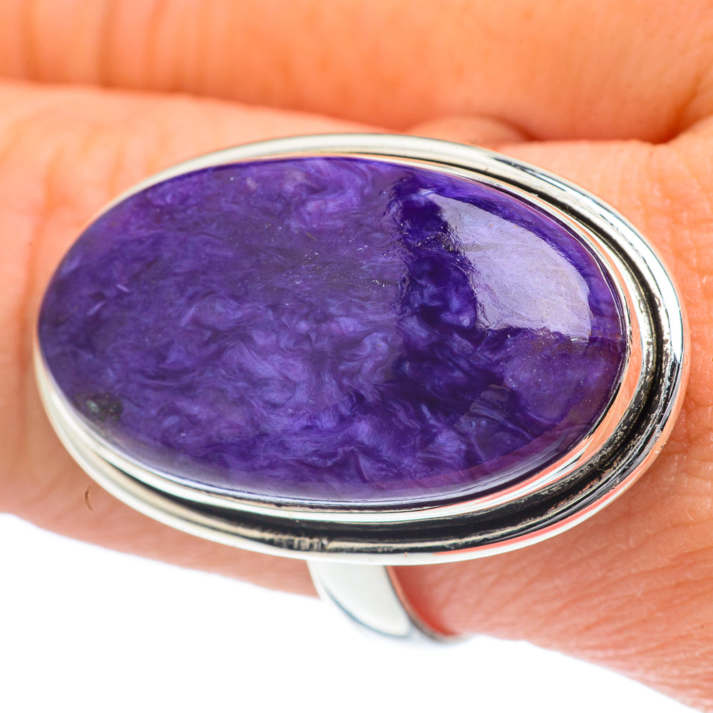 Charoite Rings handcrafted by Anasilvercos - RING62326