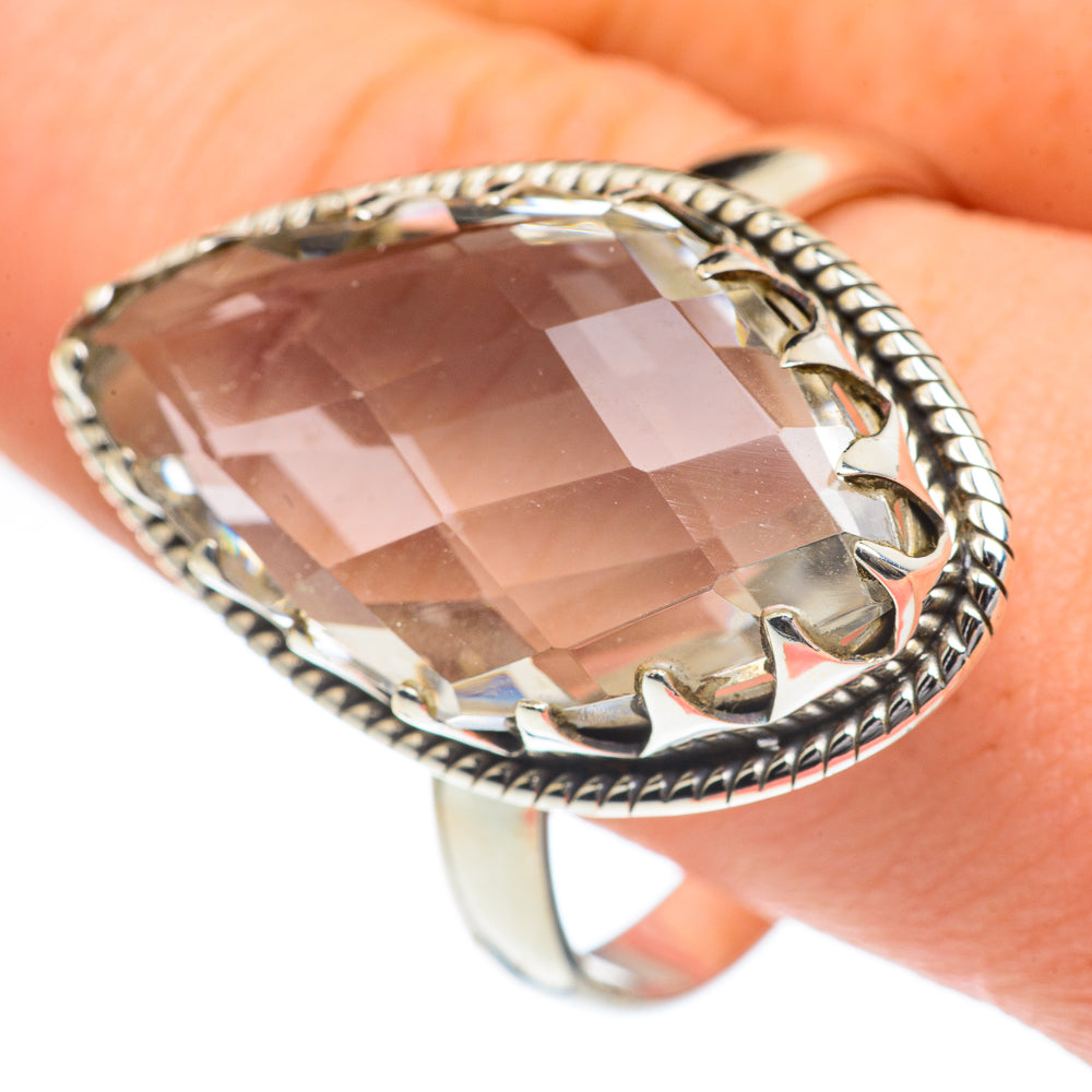 White Quartz Rings handcrafted by Anasilvercos - RING62330