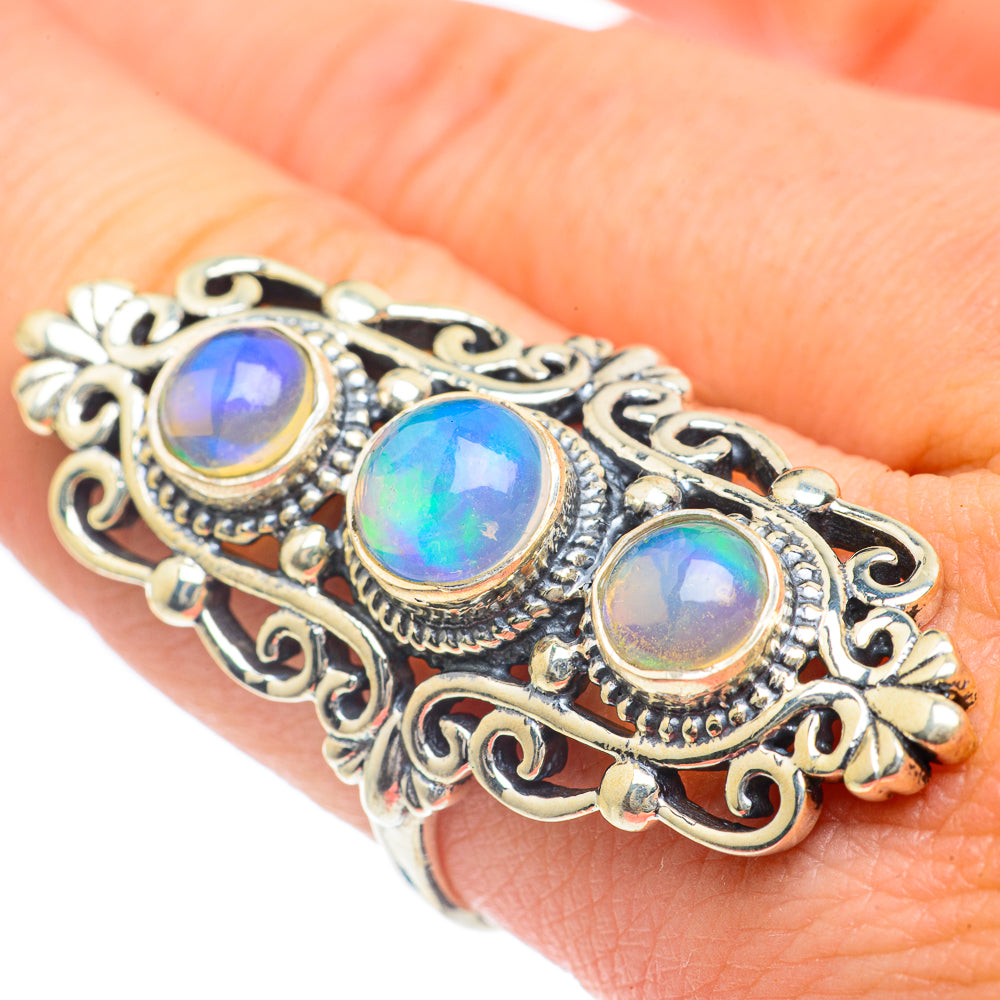 Ethiopian Opal Rings handcrafted by Anasilvercos - RING62331