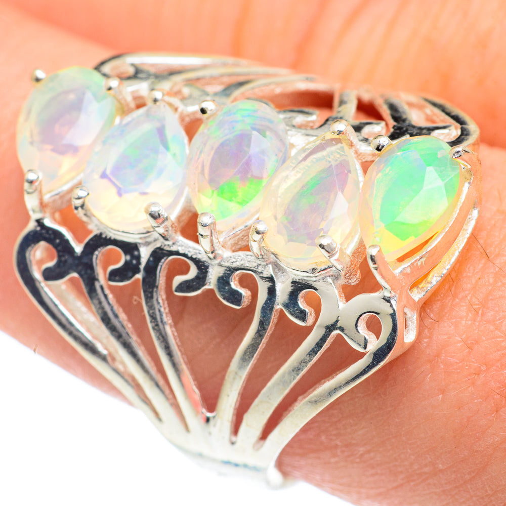 Ethiopian Opal Rings handcrafted by Anasilvercos - RING62332