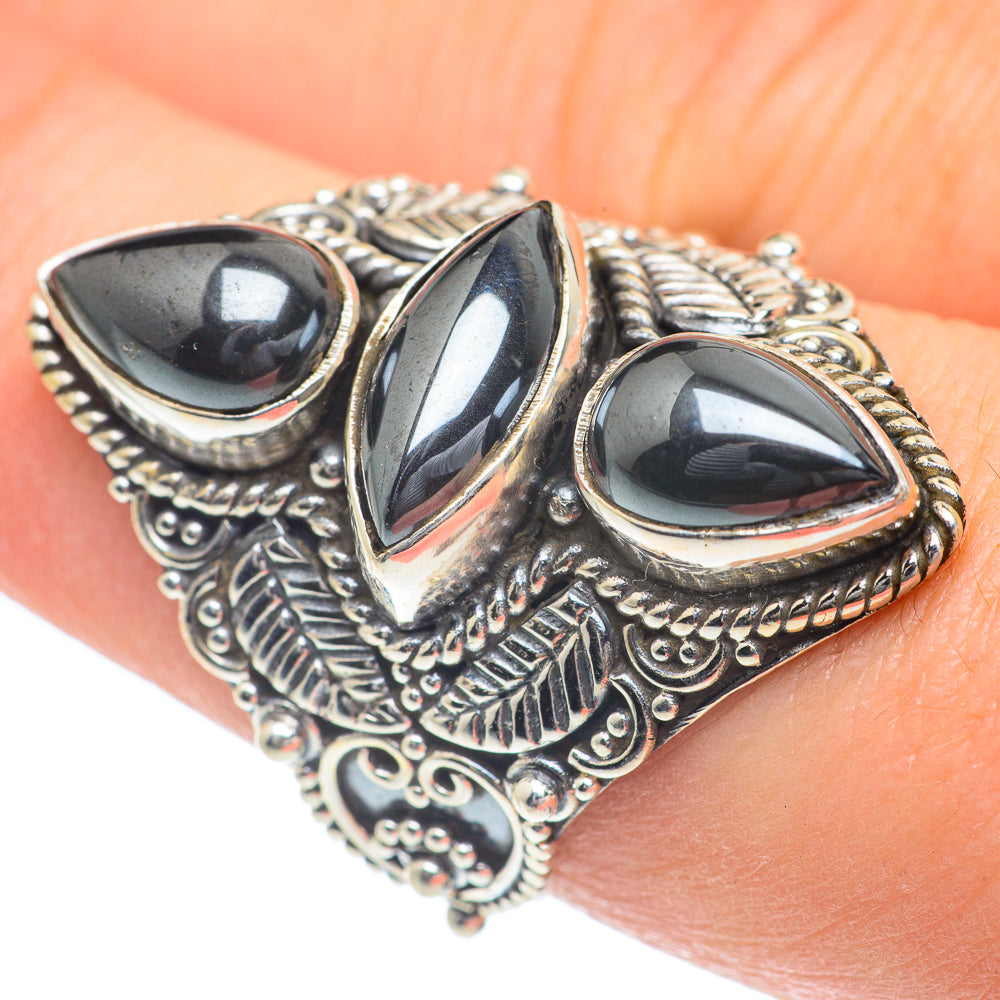 Hematite Rings handcrafted by Anasilvercos - RING62334