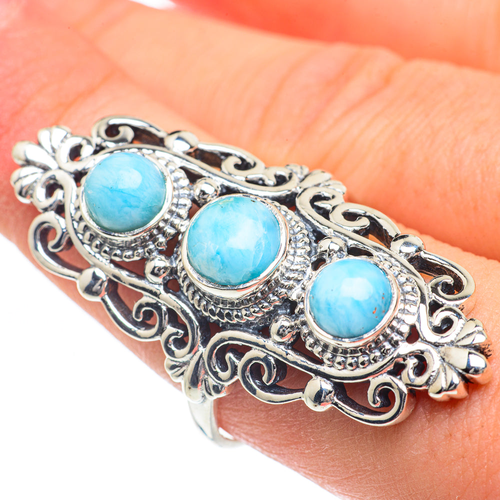 Peruvian Amazonite Rings handcrafted by Anasilvercos - RING62337