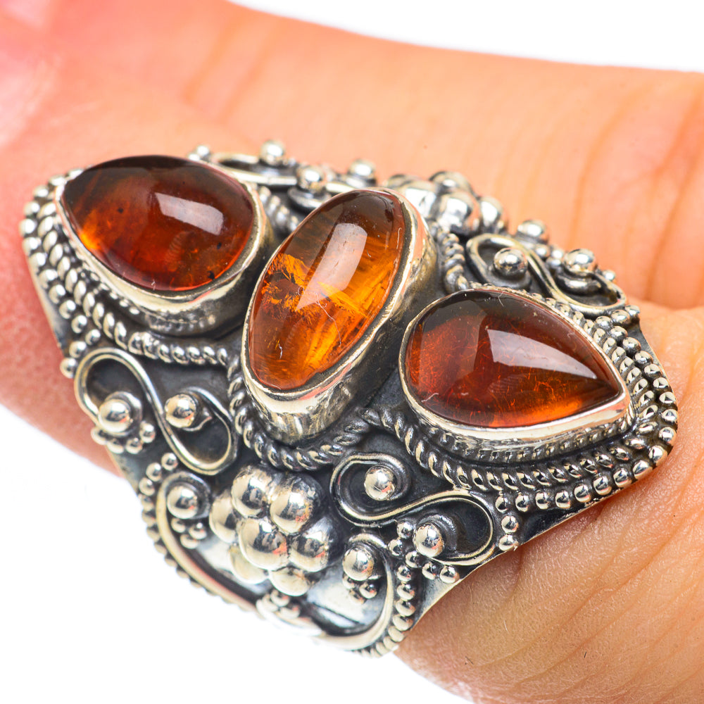 Baltic Amber Rings handcrafted by Anasilvercos - RING62345