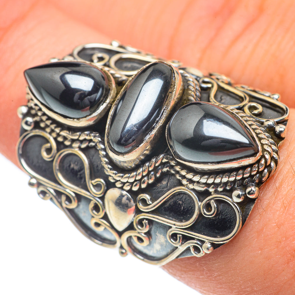 Hematite Rings handcrafted by Anasilvercos - RING62350