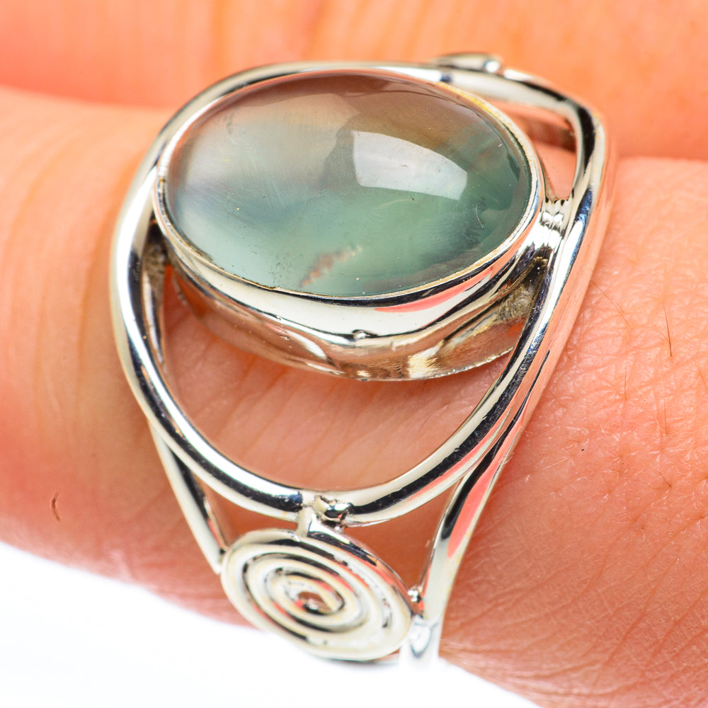 Aqua Chalcedony Rings handcrafted by Anasilvercos - RING62356