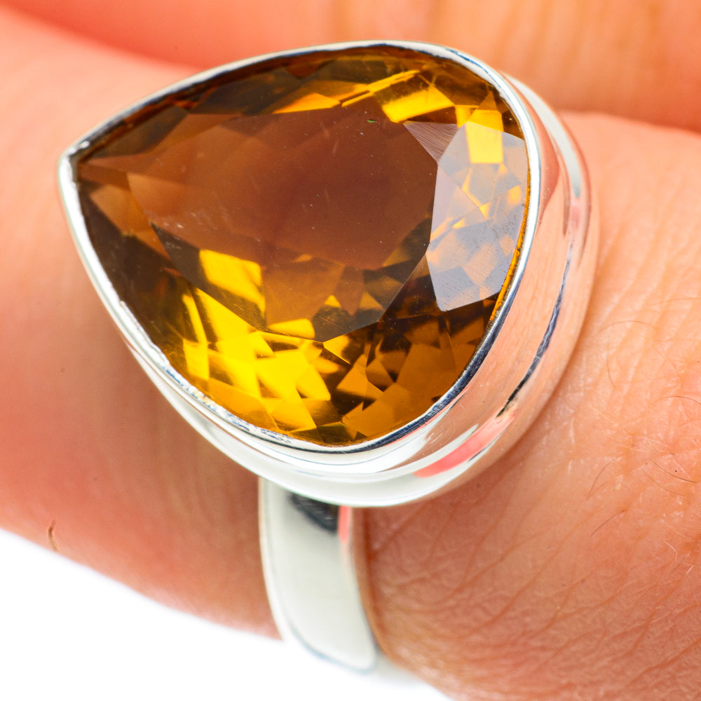 Mandarin Citrine Rings handcrafted by Anasilvercos - RING62359