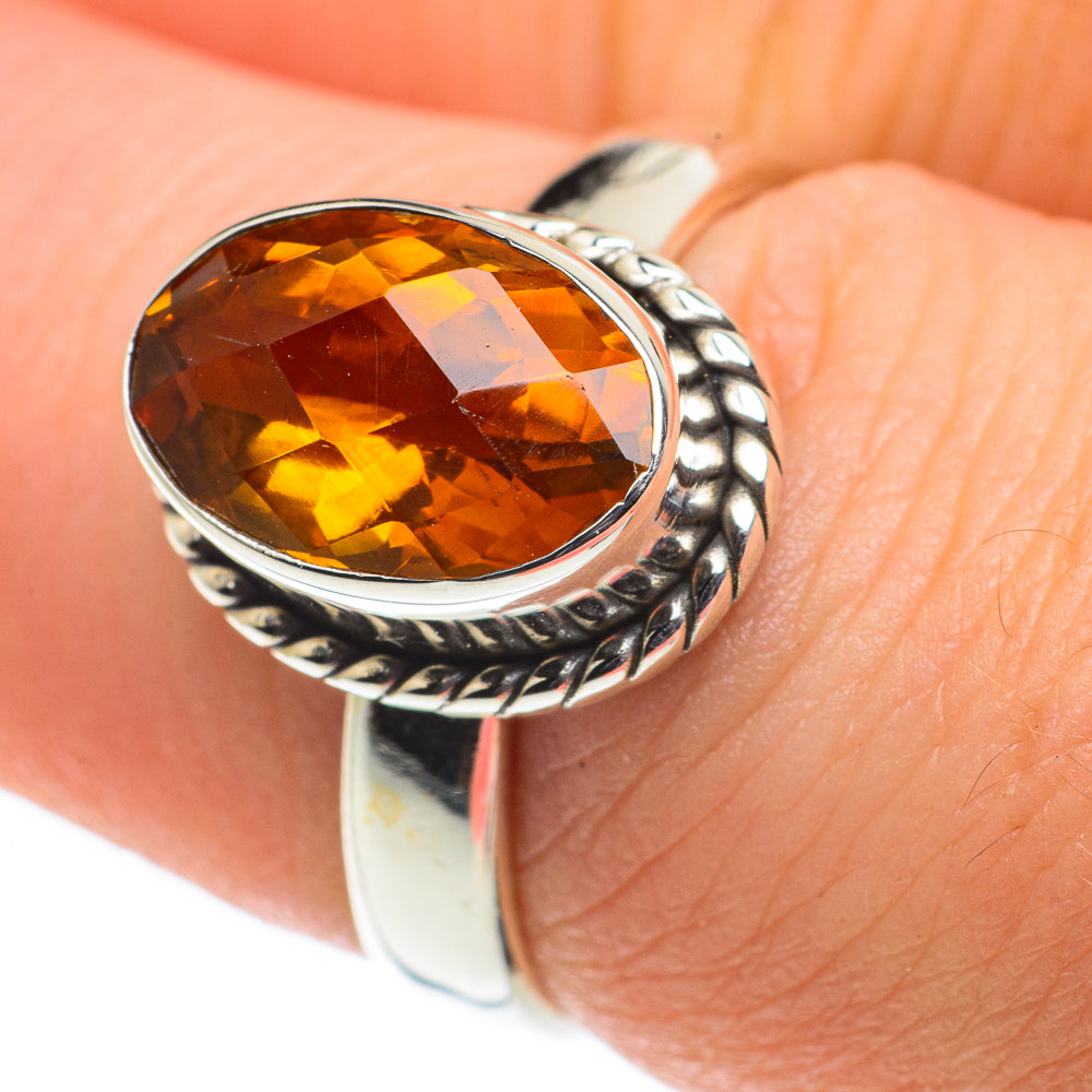 Mandarin Citrine Rings handcrafted by Anasilvercos - RING62360