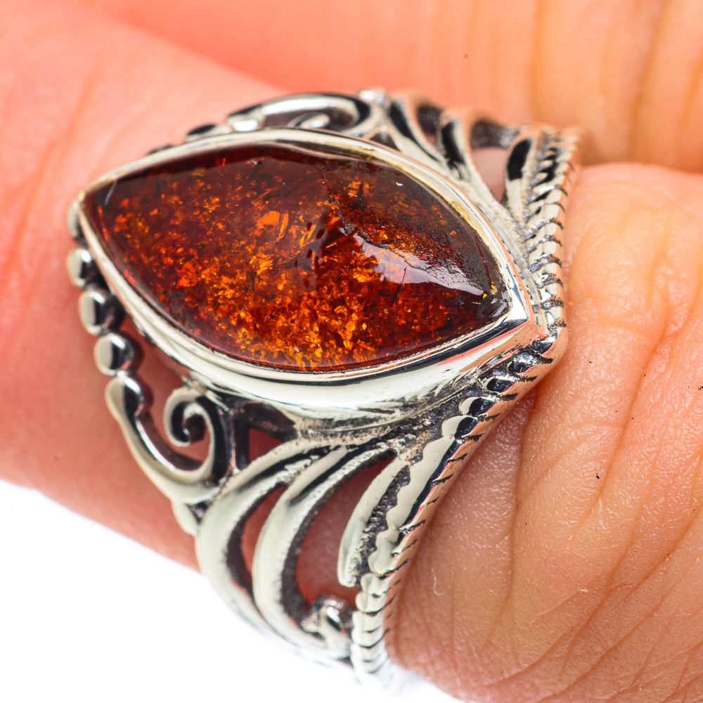 Baltic Amber Rings handcrafted by Anasilvercos - RING62366