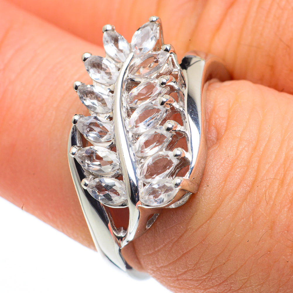 White Quartz Rings handcrafted by Anasilvercos - RING62379