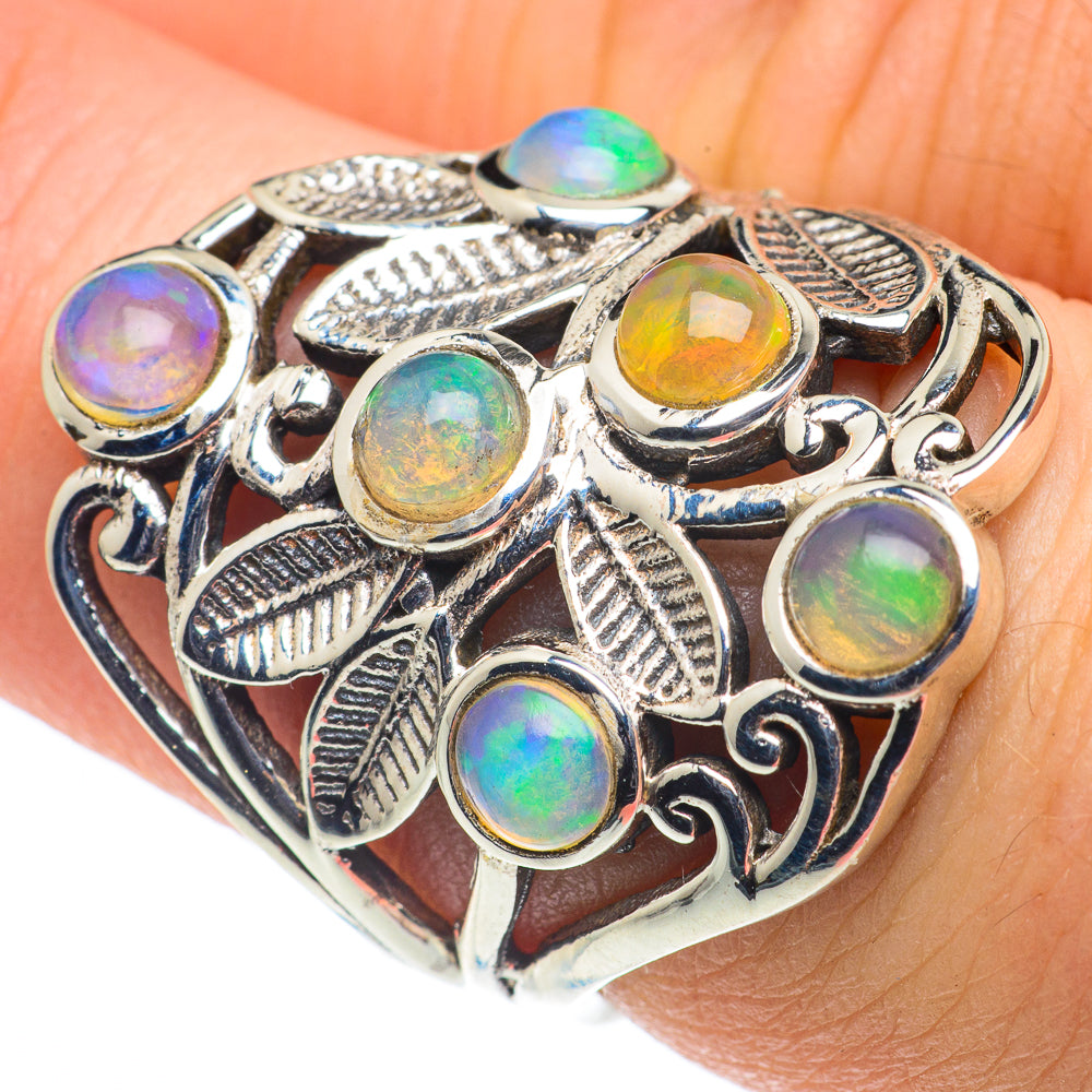 Ethiopian Opal Rings handcrafted by Anasilvercos - RING62383