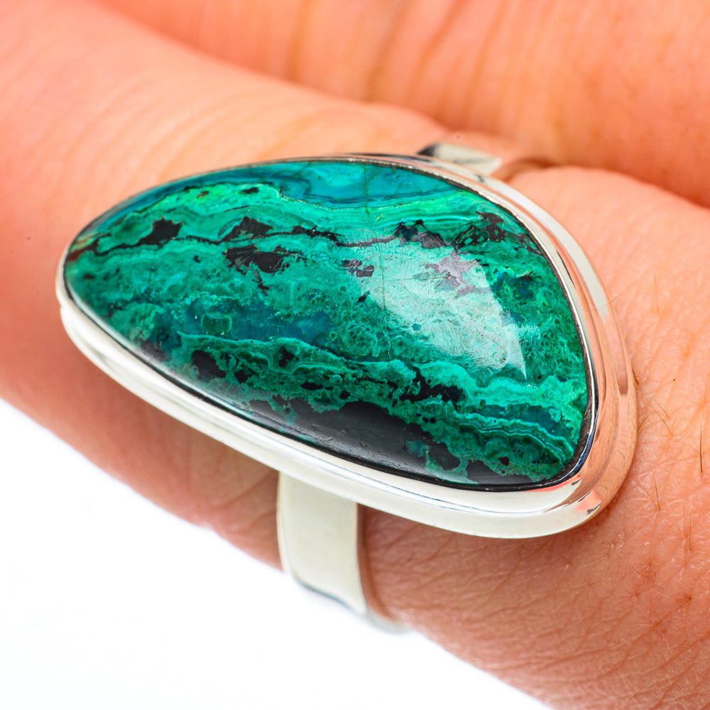 Chrysocolla Rings handcrafted by Anasilvercos - RING62394