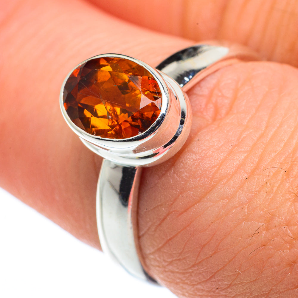 Mandarin Citrine Rings handcrafted by Anasilvercos - RING62396