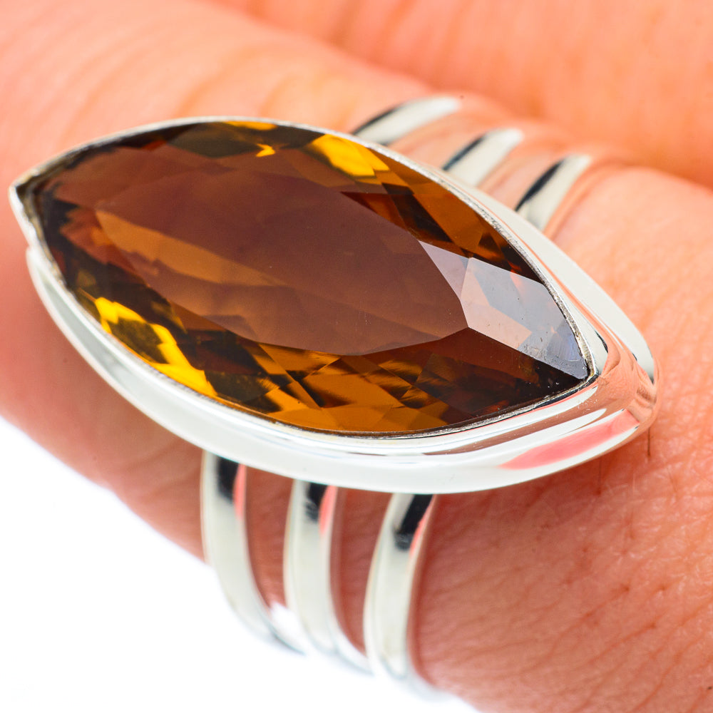 Mandarin Citrine Rings handcrafted by Anasilvercos - RING62398