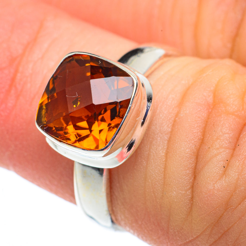 Mandarin Citrine Rings handcrafted by Anasilvercos - RING62399
