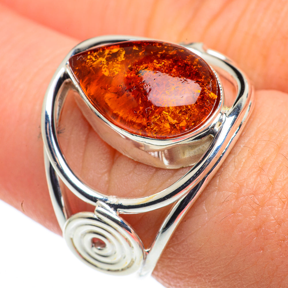 Baltic Amber Rings handcrafted by Anasilvercos - RING62402