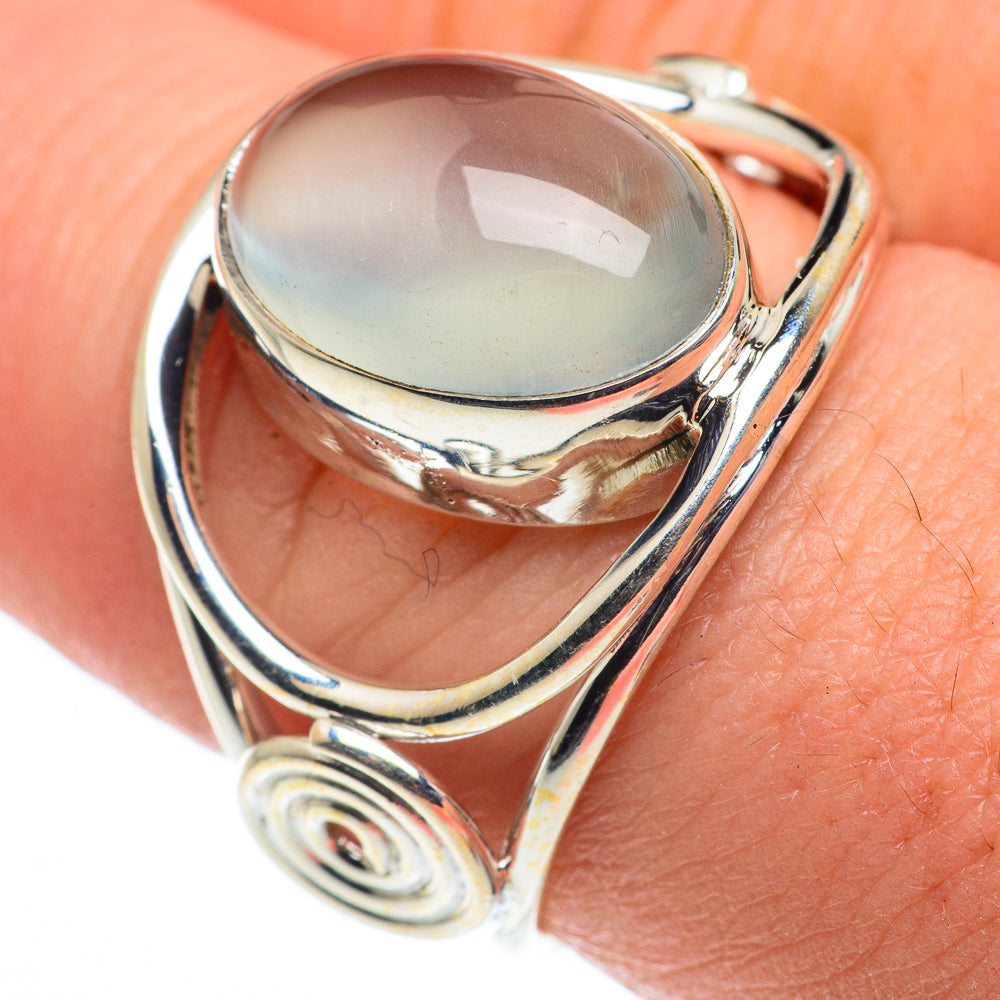 Aqua Chalcedony Rings handcrafted by Anasilvercos - RING62425