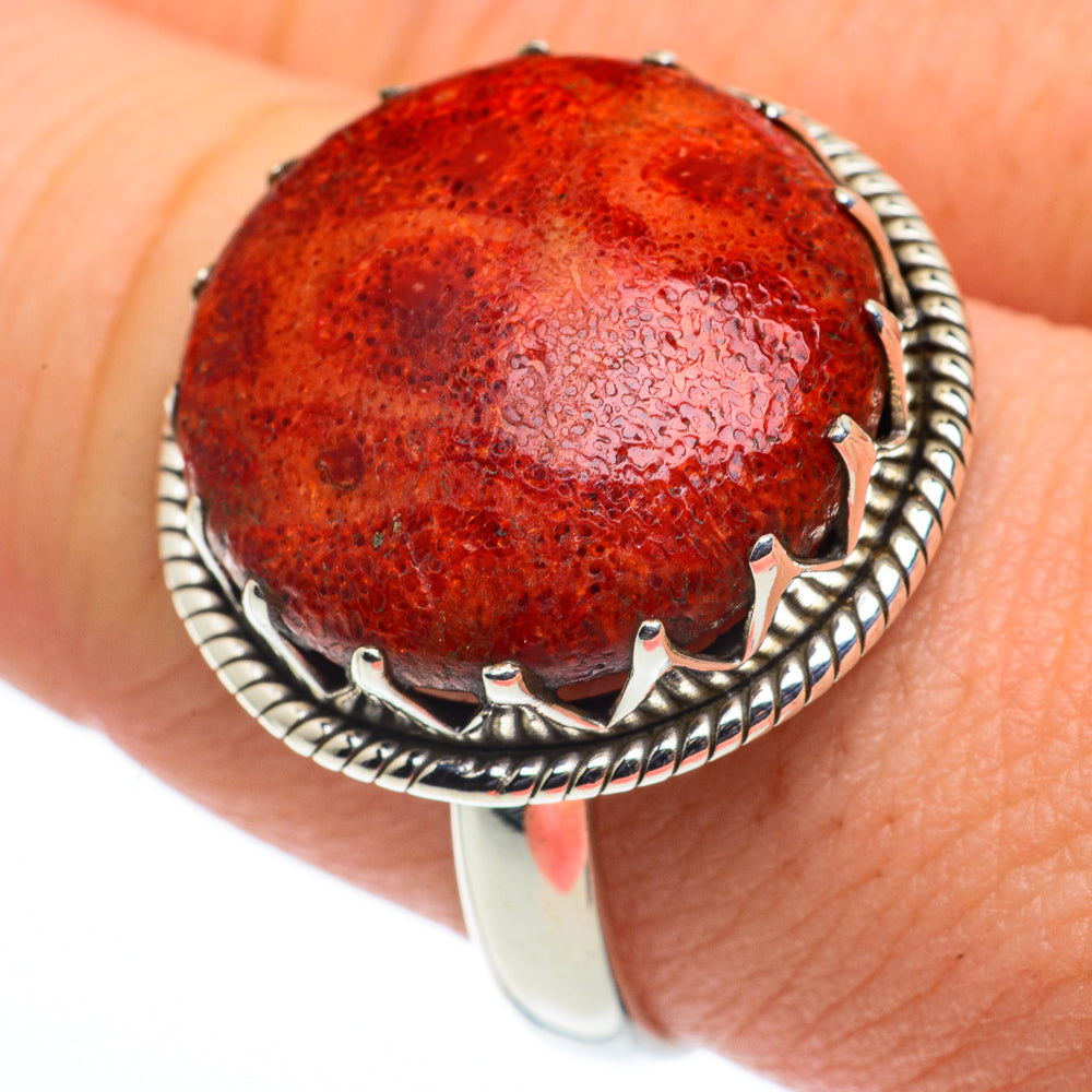 Sponge Coral Rings handcrafted by Anasilvercos - RING62431