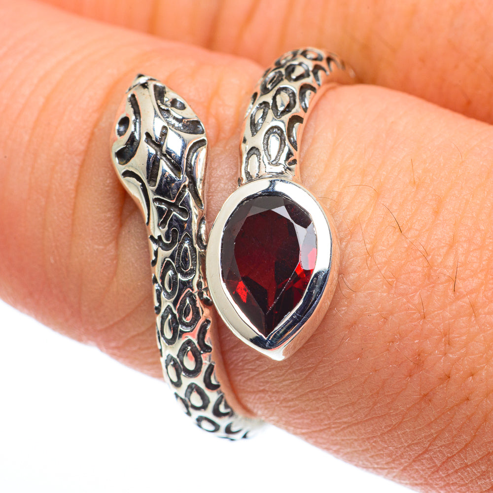 Garnet Rings handcrafted by Anasilvercos - RING62438
