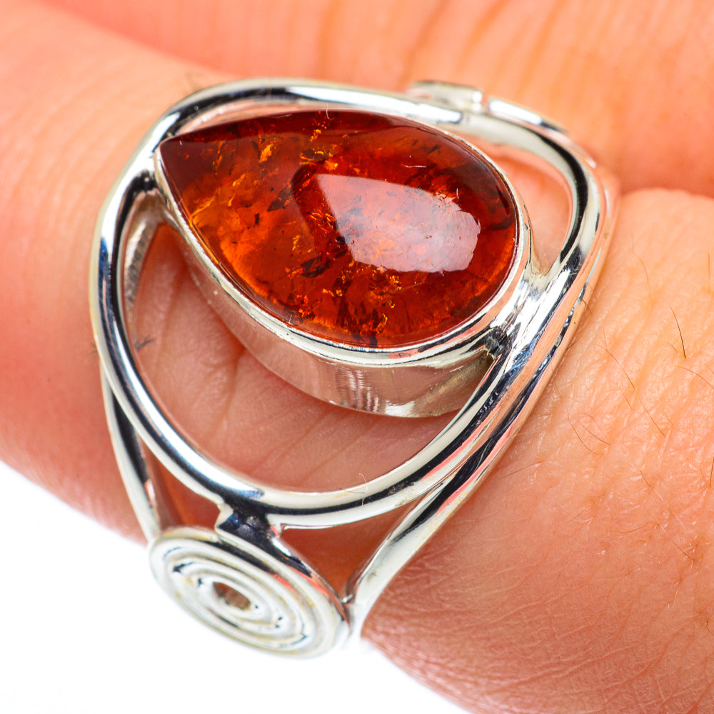 Baltic Amber Rings handcrafted by Anasilvercos - RING62466