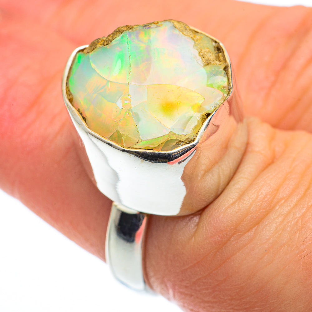 Ethiopian Opal Rings handcrafted by Anasilvercos - RING62480