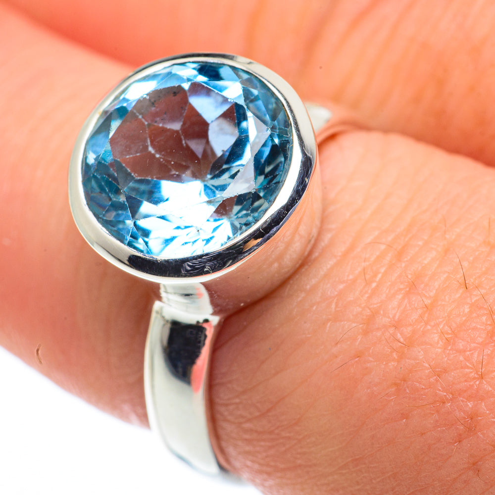 Blue Topaz Rings handcrafted by Anasilvercos - RING62481