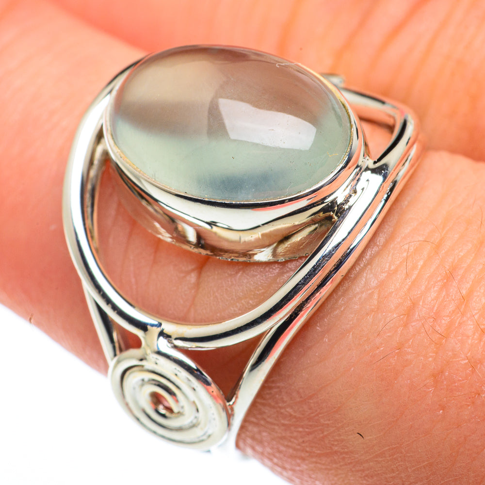 Aqua Chalcedony Rings handcrafted by Anasilvercos - RING62488