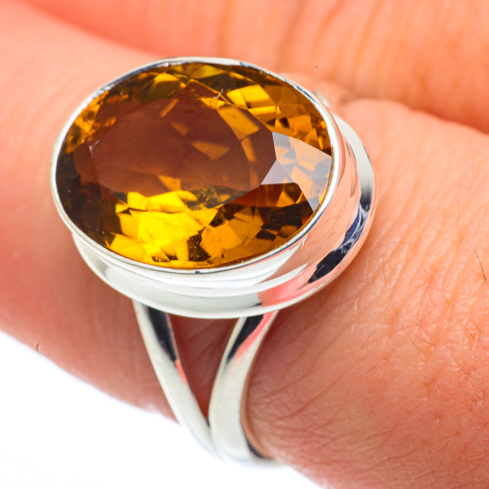 Mandarin Citrine Rings handcrafted by Anasilvercos - RING62490