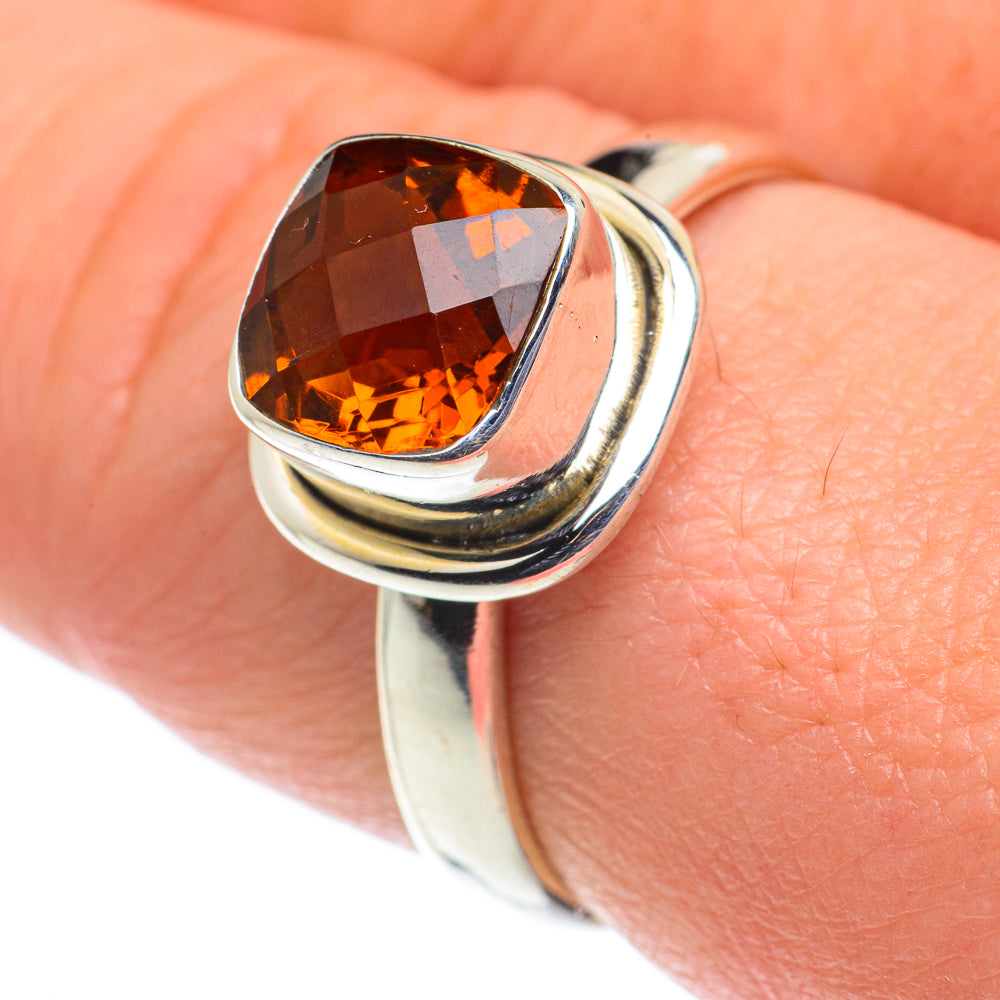 Mandarin Citrine Rings handcrafted by Anasilvercos - RING62491
