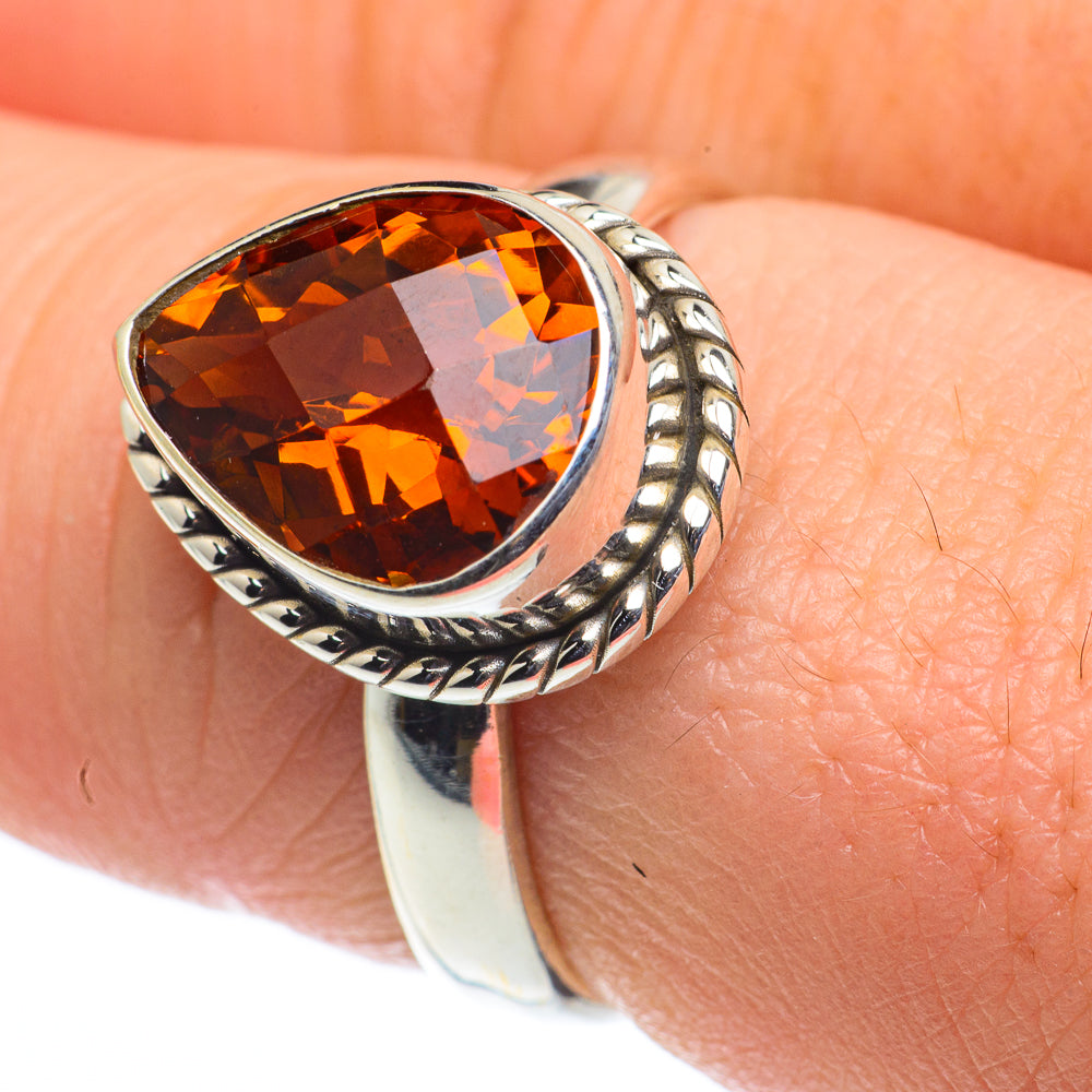 Mandarin Citrine Rings handcrafted by Anasilvercos - RING62492