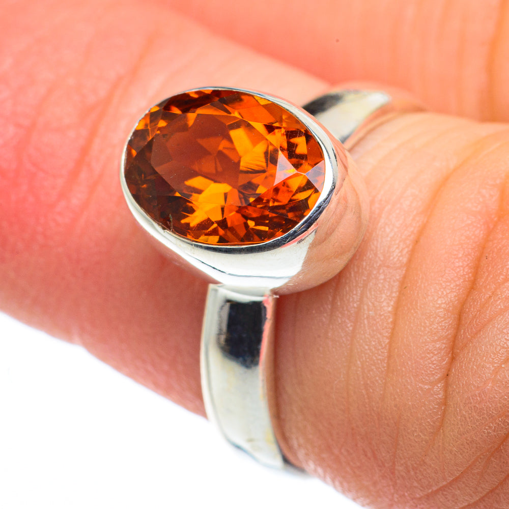Mandarin Citrine Rings handcrafted by Anasilvercos - RING62493