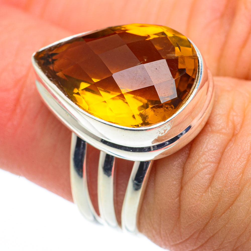 Mandarin Citrine Rings handcrafted by Anasilvercos - RING62521
