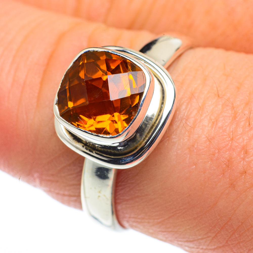Mandarin Citrine Rings handcrafted by Anasilvercos - RING62522
