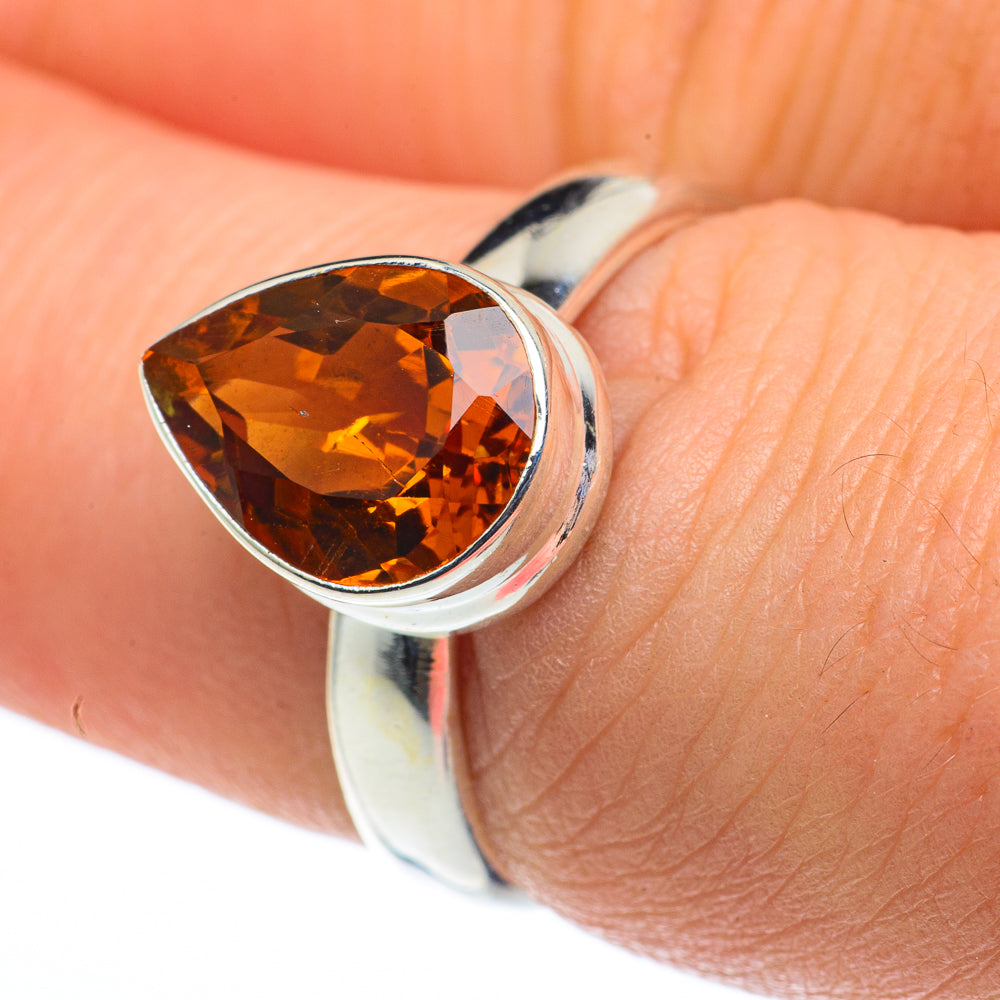 Mandarin Citrine Rings handcrafted by Anasilvercos - RING62524