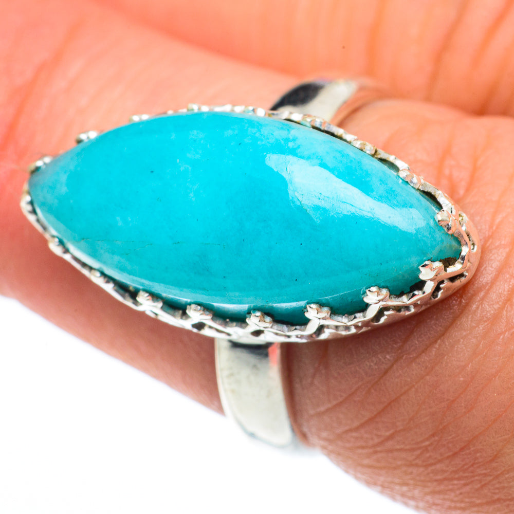 Peruvian Amazonite Rings handcrafted by Anasilvercos - RING62540
